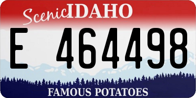 ID license plate E464498