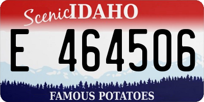 ID license plate E464506