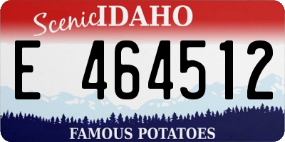 ID license plate E464512