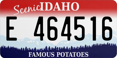 ID license plate E464516