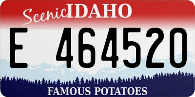 ID license plate E464520