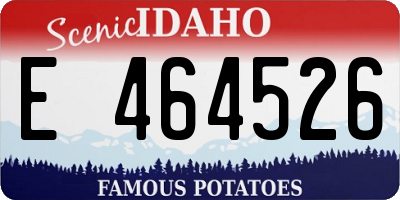 ID license plate E464526