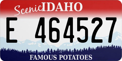 ID license plate E464527