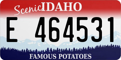 ID license plate E464531