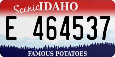 ID license plate E464537