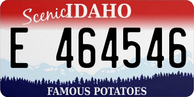 ID license plate E464546