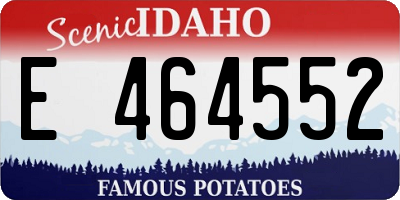 ID license plate E464552
