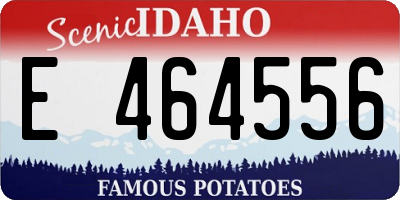 ID license plate E464556