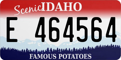 ID license plate E464564