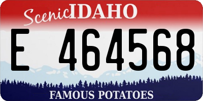 ID license plate E464568