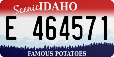 ID license plate E464571