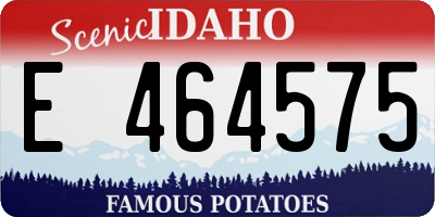ID license plate E464575