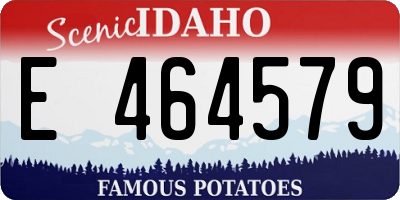 ID license plate E464579
