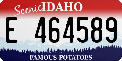ID license plate E464589