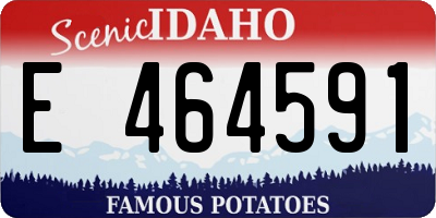 ID license plate E464591