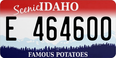 ID license plate E464600