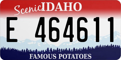 ID license plate E464611