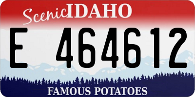 ID license plate E464612