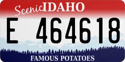 ID license plate E464618