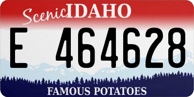 ID license plate E464628