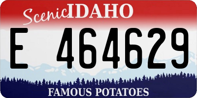 ID license plate E464629