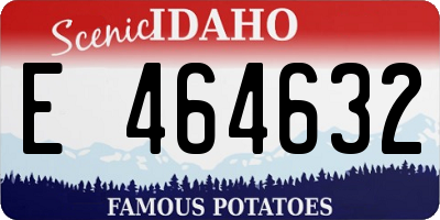 ID license plate E464632
