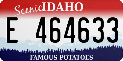 ID license plate E464633