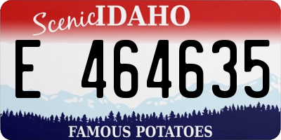 ID license plate E464635