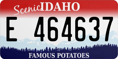 ID license plate E464637