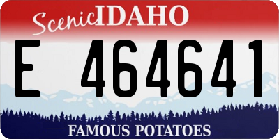 ID license plate E464641