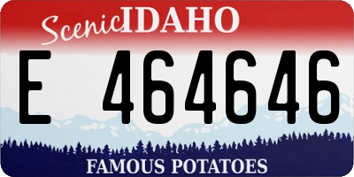 ID license plate E464646
