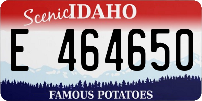 ID license plate E464650