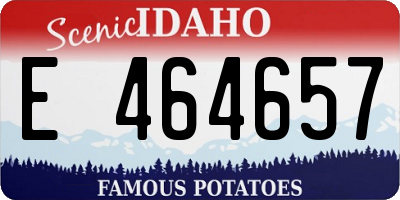 ID license plate E464657