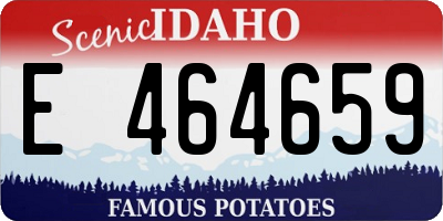 ID license plate E464659