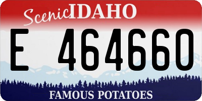 ID license plate E464660