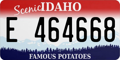 ID license plate E464668