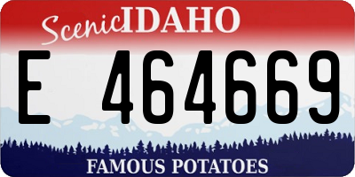 ID license plate E464669