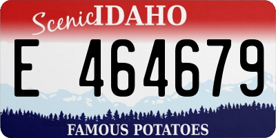 ID license plate E464679