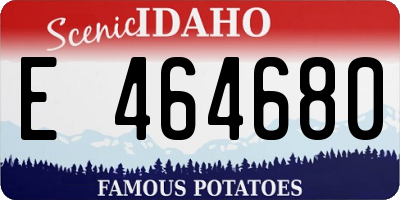 ID license plate E464680