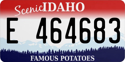 ID license plate E464683