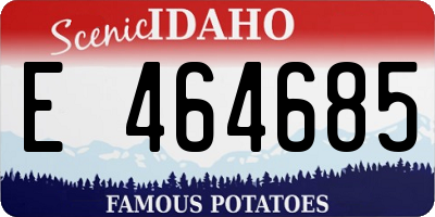 ID license plate E464685