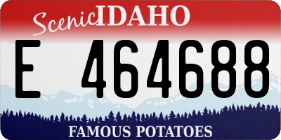 ID license plate E464688