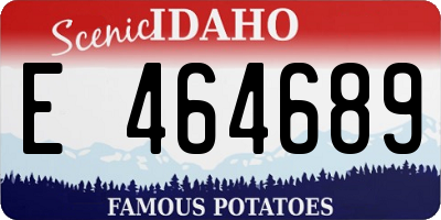 ID license plate E464689
