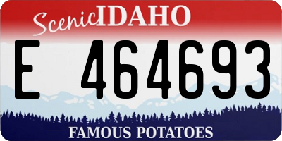 ID license plate E464693