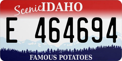 ID license plate E464694
