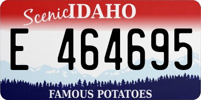 ID license plate E464695