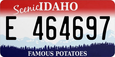 ID license plate E464697