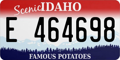 ID license plate E464698