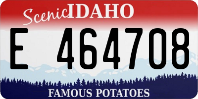 ID license plate E464708