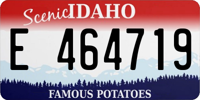 ID license plate E464719